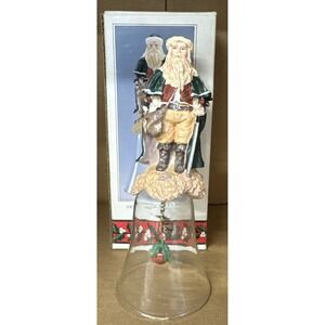 Novelino Christmas through the Ages Victorian Santa Bell‎ Vintage 1992